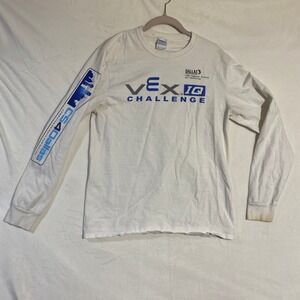 Port Company VEX IQ Challenge Dallas STEM Texas Instruments White Long Sleeve M